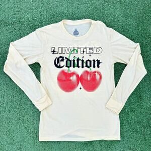 Cherries Cherries Limited Edition Since 2000 LMTD Beige Sweater By Launder Brand